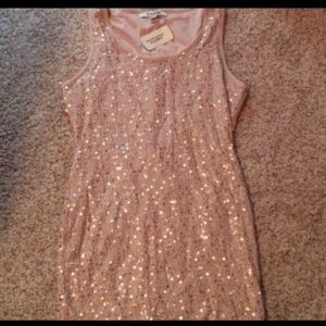 Gold glittery dress